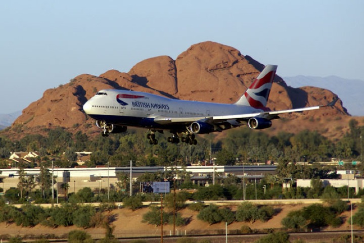 Sky Harbor International airport, Private airports, British Airways
